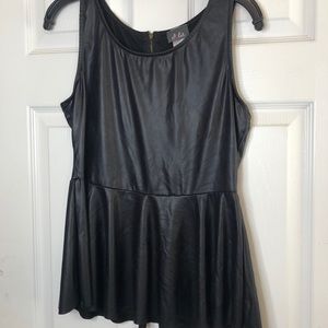 Black Peplum Top